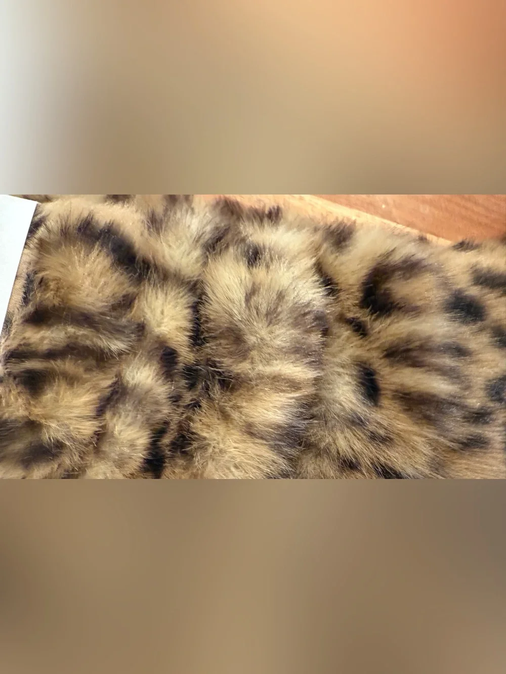 Zara Faux Fur Leopard-Print Headband in Brown and Black